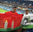 Над футбольным чемпионатом – флаги Клина и Высоковска - Серп и Молот